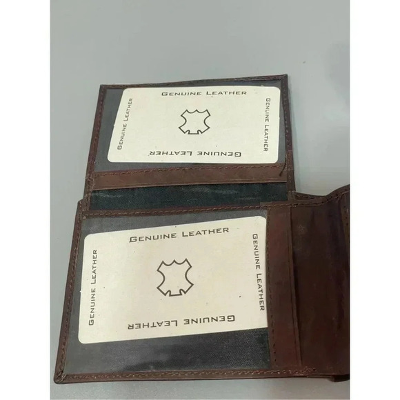 Santa Fe | Tooled Design Genuine Leather Bifold Wallet - Picture 3 of 8